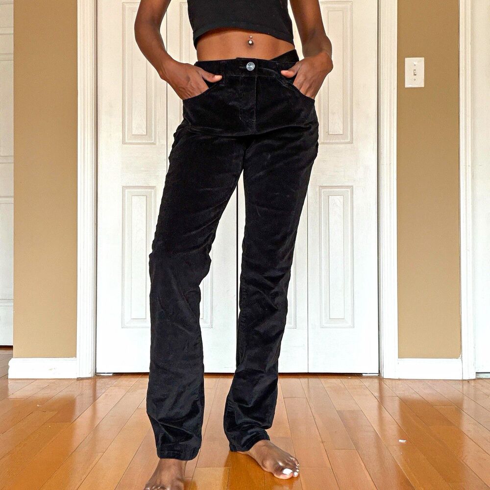 JAG Jeans Mid-Rise Straight Leg Black Corduroy Jeans | Size 6 Stretch Pockets